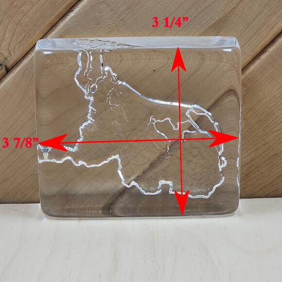 Vtg Hand Made Royal Leerdam Netherlands shape Holland Crystal Paperweight Dutch - Picture 7 of 7